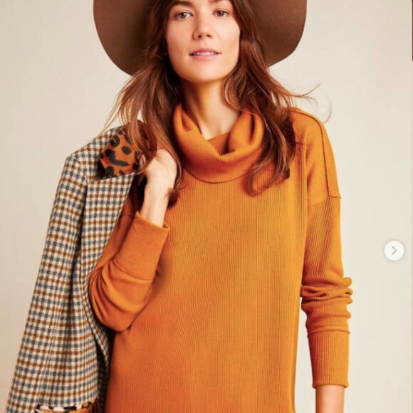 $41 ADD ON Anthropologie oversized pullover turtleneck XS Small Medium Urban - Picture 1 of 6